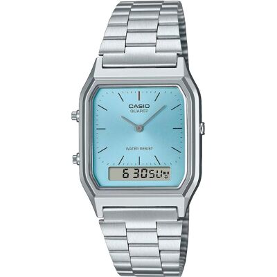 Casio Montre, AQ-230A-2A1MQYES, Bleu, Turquoise, (Montre connectée, 29.80 mm) Casio Montre, AQ-230A-2A1MQYES, Bleu, Turquoise, (Montre connectée, 29.80 mm)