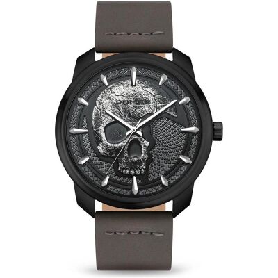 Police, Montre, Bleder, Gris, (Horloge analogique, 44 mm) Police, Montre, Bleder, Gris, (Horloge analogique, 44 mm)