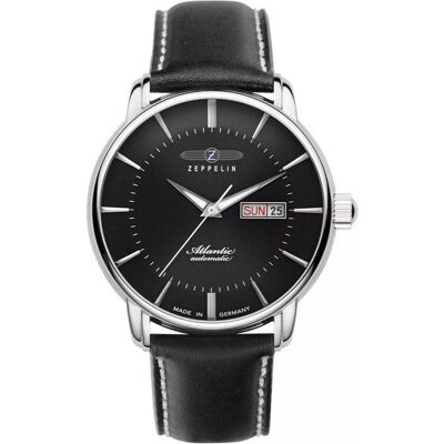 Zeppelin, Montre, 84662, Argent, Noir, (Horloge analogique, 41 mm) Zeppelin, Montre, 84662, Argent, Noir, (Horloge analogique, 41 mm)