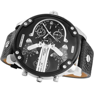 Diesel, Montre, Mr. Daddy 2.0, Argent, (Chronographe, Horloge analogique, 57 mm) Diesel, Montre, Mr. Daddy 2.0, Argent, (Chronographe, Horloge analogique, 57 mm)