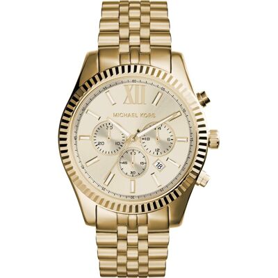 Michael Kors, Montre, Lexington, Or, (Chronographe, 45 mm) Michael Kors, Montre, Lexington, Or, (Chronographe, 45 mm)