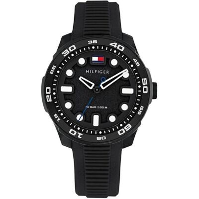 Tommy Hilfiger, Montre, 1720054 Regatta, Argent, (Chronographe, 42 mm) Tommy Hilfiger, Montre, 1720054 Regatta, Argent, (Chronographe, 42 mm)