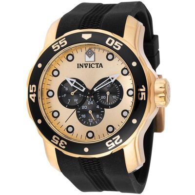 Invicta Montre, Plongeur Pro SCUBA, Or, (Horloge analogique, 48 mm) Invicta Montre, Plongeur Pro SCUBA, Or, (Horloge analogique, 48 mm)