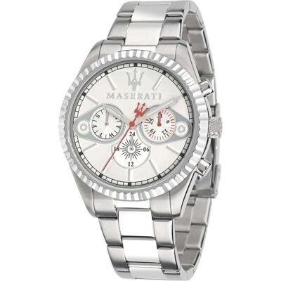 Maserati, Montre, R8853100017, Argent, (Horloge analogique, 43 mm) Maserati, Montre, R8853100017, Argent, (Horloge analogique, 43 mm)
