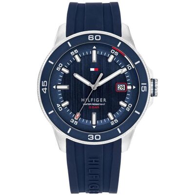 Tommy Hilfiger, Montre, Remy, Noir, Argent, (42 mm) Tommy Hilfiger, Montre, Remy, Noir, Argent, (42 mm)