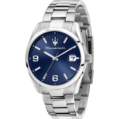 Maserati, Montre, Herrenuhr Attrazione, Argent, (Horloge analogique, 43 mm) Maserati, Montre, Herrenuhr Attrazione, Argent, (Horloge analogique, 43 mm)