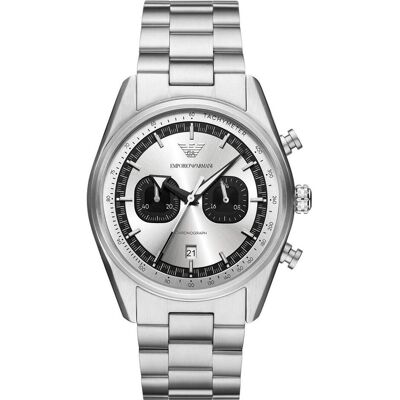 Giorgio Armani Emporio Armani, Montre, Racer, Multicolore, Noir, Argent, (Chronographe, Horloge analogique, 42 mm) Giorgio Armani Emporio Armani, Montre, Racer, Multicolore, Noir, Argent, (Chronographe, Horloge analogique, 42 mm)