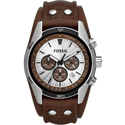 Fossil, Montre, Coachman, Marron, (Chronographe, Horloge analogique, 45 mm) Fossil, Montre, Coachman, Marron, (Chronographe, Horloge analogique, 45 mm)