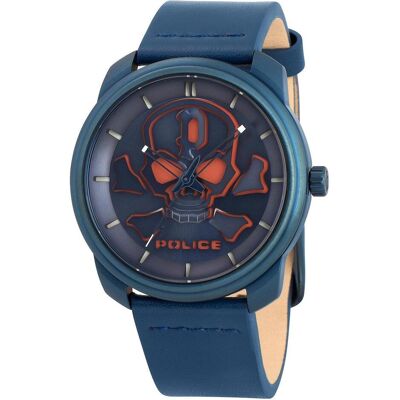 Police, Montre, Bleder, Bleu, (Horloge analogique, 44 mm) Police, Montre, Bleder, Bleu, (Horloge analogique, 44 mm)