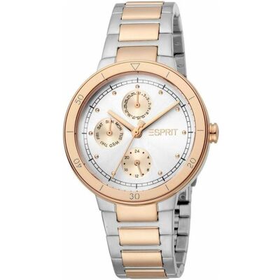 Esprit, Montre, Yumi ES1L226M0055, Argent, Or, (Horloge analogique, 38 mm) Esprit, Montre, Yumi ES1L226M0055, Argent, Or, (Horloge analogique, 38 mm)