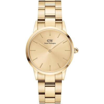 Daniel Wellington, Montre, Lien iconique Unitone or, Or, (Horloge analogique, 28 mm) Daniel Wellington, Montre, Lien iconique Unitone or, Or, (Horloge analogique, 28 mm)