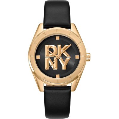 DKNY, Montre, Chambers Midi - DK1L016L0025, Or, Noir, (Horloge analogique, 34 mm) DKNY, Montre, Chambers Midi - DK1L016L0025, Or, Noir, (Horloge analogique, 34 mm)