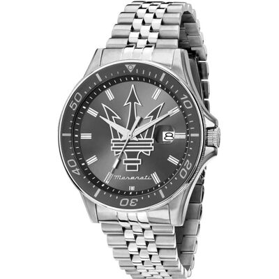 Maserati, Montre, Sfida, Argent, (44 mm) Maserati, Montre, Sfida, Argent, (44 mm)