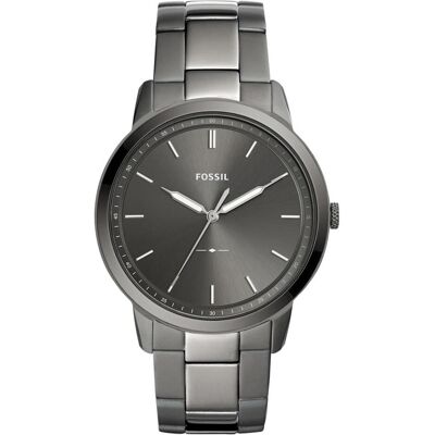 Fossil, Montre, Le minimaliste, Gris, (Horloge analogique, 44 mm) Fossil, Montre, Le minimaliste, Gris, (Horloge analogique, 44 mm)