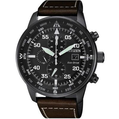 Citizen Montre, Horloge - horloge homme - Noir - diamètre 44 mm - couleur gecoat roestvrij staal, Noir, (Horloge analogique, 44 mm) Citizen Montre, Horloge - horloge homme - Noir - diamètre 44 mm - couleur gecoat roestvrij staal, Noir, (Horloge analogique, 44 mm)