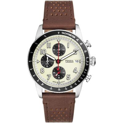 Fossil, Montre, Sport Tourer, Argent, (Chronographe, 42 mm) Fossil, Montre, Sport Tourer, Argent, (Chronographe, 42 mm)