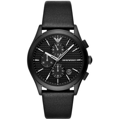 Giorgio Armani Emporio Armani, Montre, Herrenuhr + Armband Paolo AR80070SET + Box, Noir, (Chronographe, Horloge analogique, 46 mm) Giorgio Armani Emporio Armani, Montre, Herrenuhr + Armband Paolo AR80070SET + Box, Noir, (Chronographe, Horloge analogique, 46 mm)