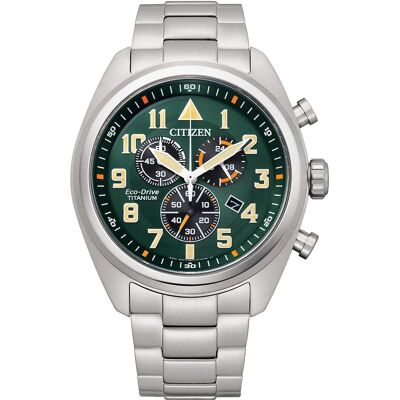 Citizen Montre, Eco-Drive, Argent, (Chronographe, 42 mm) Citizen Montre, Eco-Drive, Argent, (Chronographe, 42 mm)