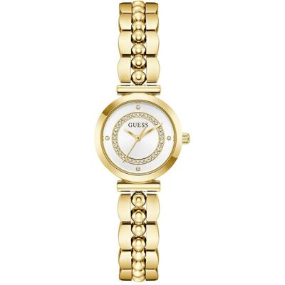 Guess, Montre, Montre à Quartz Leena, Or, Argent, (Horloge analogique, 26 mm) Guess, Montre, Montre à Quartz Leena, Or, Argent, (Horloge analogique, 26 mm)