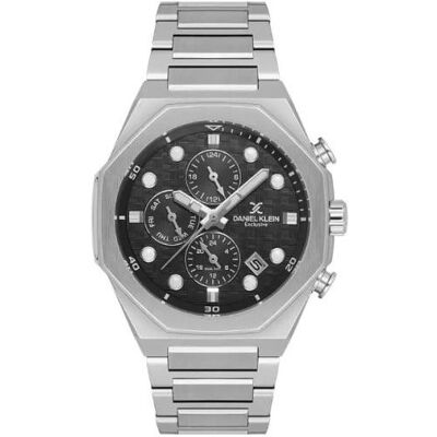 Daniel Klein, Montre, DK.1.14217-1, Argent, (Horloge analogique, 42 mm) Daniel Klein, Montre, DK.1.14217-1, Argent, (Horloge analogique, 42 mm)