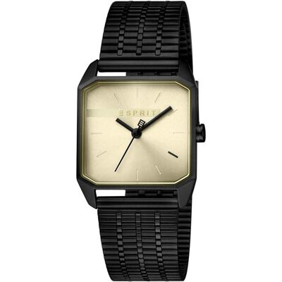 Esprit, Montre, cube, Noir, (Horloge analogique, 29 mm) Esprit, Montre, cube, Noir, (Horloge analogique, 29 mm)