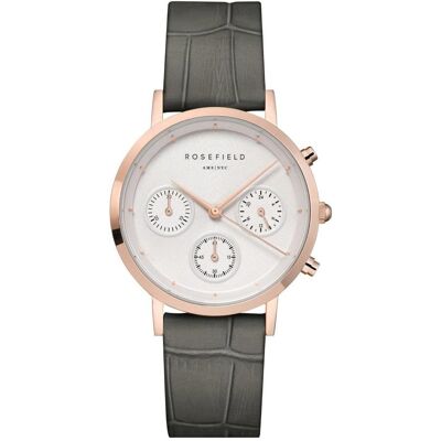 Rosefield, Montre, Le Gabby, Rose, (Chronographe, Horloge analogique, 33 mm) Rosefield, Montre, Le Gabby, Rose, (Chronographe, Horloge analogique, 33 mm)