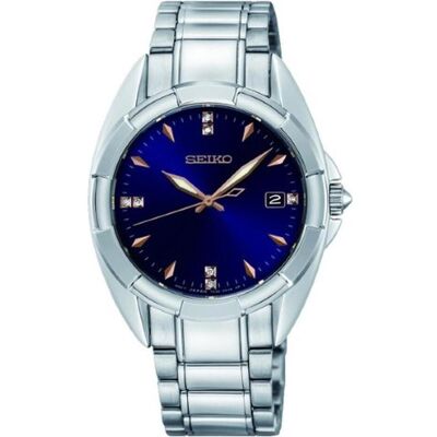 Seiko Montre, Quartz SKK889P1, Argent, (Horloge analogique, 40 mm) Seiko Montre, Quartz SKK889P1, Argent, (Horloge analogique, 40 mm)