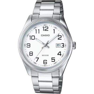 Casio Montre, Collection - MTP-1302PD-7B, Blanc, Gris, Argent, (38 mm) Casio Montre, Collection - MTP-1302PD-7B, Blanc, Gris, Argent, (38 mm)