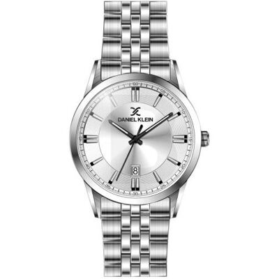 Daniel Klein, Montre, DK.1.14265-1, Argent, (Horloge analogique, 42 mm) Daniel Klein, Montre, DK.1.14265-1, Argent, (Horloge analogique, 42 mm)