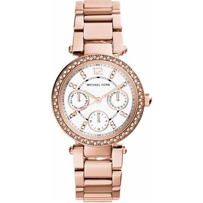Michael Kors, Montre, Parker, Rose, (Chronographe, 33 mm) Michael Kors, Montre, Parker, Rose, (Chronographe, 33 mm)