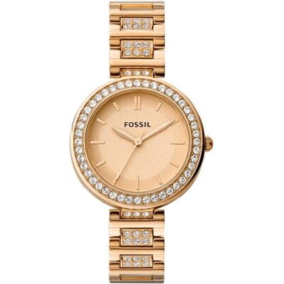 Fossil, Montre, Karli BQ3181 Damenuhr + BOX, Or, Rose, (Horloge analogique, 34 mm) Fossil, Montre, Karli BQ3181 Damenuhr + BOX, Or, Rose, (Horloge analogique, 34 mm)