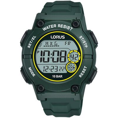 Lorus, Montre, R2333PX9, Vert, (Horloge numérique, 42 mm) Lorus, Montre, R2333PX9, Vert, (Horloge numérique, 42 mm)