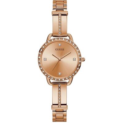 Guess, Montre, Robe pour femme, Rose, (Horloge analogique, 30 mm) Guess, Montre, Robe pour femme, Rose, (Horloge analogique, 30 mm)