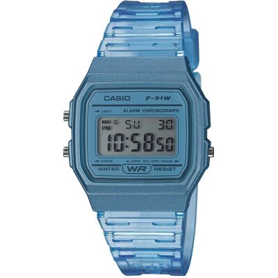 Casio Montre, F-91WS-2EF, Bleu, (Horloge numérique, 36 mm) Casio Montre, F-91WS-2EF, Bleu, (Horloge numérique, 36 mm)