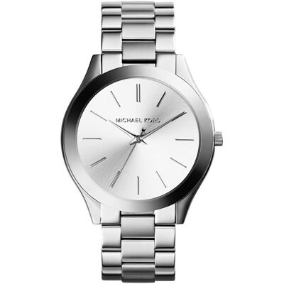 Michael Kors, Montre, Slim Runway, Argent, (Horloge analogique, 42 mm) Michael Kors, Montre, Slim Runway, Argent, (Horloge analogique, 42 mm)
