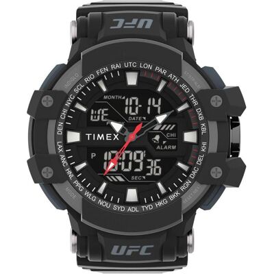 Timex, Montre, UFC Combat TW5M51800 Herrenuhr Chronograph, Noir, (Chronographe, 53 mm) Timex, Montre, UFC Combat TW5M51800 Herrenuhr Chronograph, Noir, (Chronographe, 53 mm)
