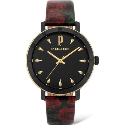 Police, Montre, Ponta, Or, Rouge, Noir, Vert, (Horloge analogique, 36 mm) Police, Montre, Ponta, Or, Rouge, Noir, Vert, (Horloge analogique, 36 mm)