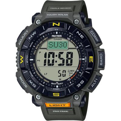 Casio Montre, Pro-Trek - PRG-340-3ER, Gris, Vert, (Horloge numérique, 52 mm) Casio Montre, Pro-Trek - PRG-340-3ER, Gris, Vert, (Horloge numérique, 52 mm)