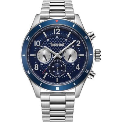 Timberland, Montre, Hooksett, Bleu, (Horloge analogique, 46 mm) Timberland, Montre, Hooksett, Bleu, (Horloge analogique, 46 mm)