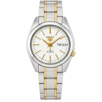 Seiko Montre, 5 SNKL47K1 Montre pour homme - 38 mm, Or, Argent, (Horloge analogique, 38 mm) Seiko Montre, 5 SNKL47K1 Montre pour homme - 38 mm, Or, Argent, (Horloge analogique, 38 mm)