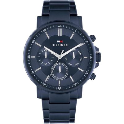 Tommy Hilfiger, Montre, Tyson 1710705, Bleu, (Horloge analogique, 44 mm) Tommy Hilfiger, Montre, Tyson 1710705, Bleu, (Horloge analogique, 44 mm)