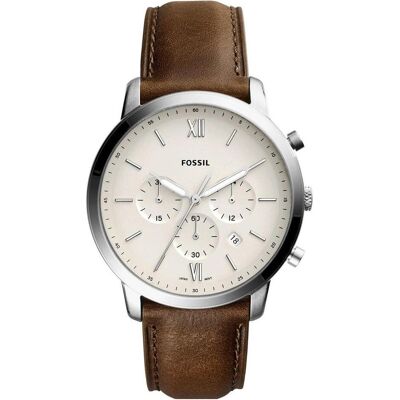 Fossil, Montre, Neutra, Marron, (Chronographe, 44 mm) Fossil, Montre, Neutra, Marron, (Chronographe, 44 mm)