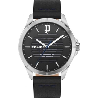 Police, Montre, PEWJA2204502, Noir, Gris, (Horloge analogique, 46 mm) Police, Montre, PEWJA2204502, Noir, Gris, (Horloge analogique, 46 mm)