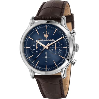 Maserati, Montre, Epoca, Argent, (Chronographe, 42 mm) Maserati, Montre, Epoca, Argent, (Chronographe, 42 mm)