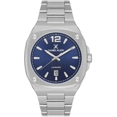 Daniel Klein, Montre, DK.1.14147-2, Argent, (Horloge analogique, 42 mm) Daniel Klein, Montre, DK.1.14147-2, Argent, (Horloge analogique, 42 mm)