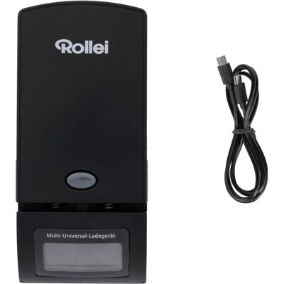 Rollei Chargeur multi-universel (Chargeur de batterie d'appareil photo), Alimentation pour appareil photo, Noir Rollei Chargeur multi-universel (Chargeur de batterie d'appareil photo), Alimentation pour appareil photo, Noir