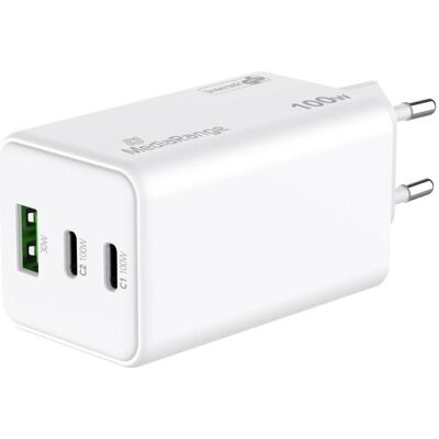 MediaRange 100W Fast Charger (100 W, 3 ports), Chargeur USB, Blanc MediaRange 100W Fast Charger (100 W, 3 ports), Chargeur USB, Blanc