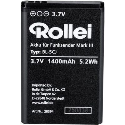 Rollei Akku für Funksender Mark III (Batterie de l'appareil photo), Alimentation pour appareil photo Rollei Akku für Funksender Mark III (Batterie de l'appareil photo), Alimentation pour appareil photo