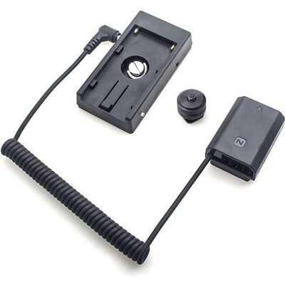 Caruba Batterie factice Sony NP FZ100 avec décodage complet + gousset de batterie F970 (câble à ressort), Alimentation pour appareil photo, Noir Caruba Batterie factice Sony NP FZ100 avec décodage complet + gousset de batterie F970 (câble à ressort), Alimentation pour appareil photo, Noir