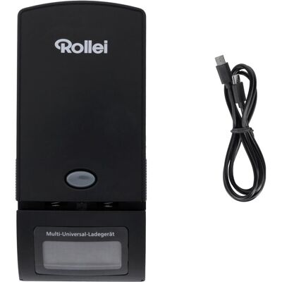 Rollei Chargeur multi-universel (Chargeur de batterie d'appareil photo), Alimentation pour appareil photo, Noir Rollei Chargeur multi-universel (Chargeur de batterie d'appareil photo), Alimentation pour appareil photo, Noir